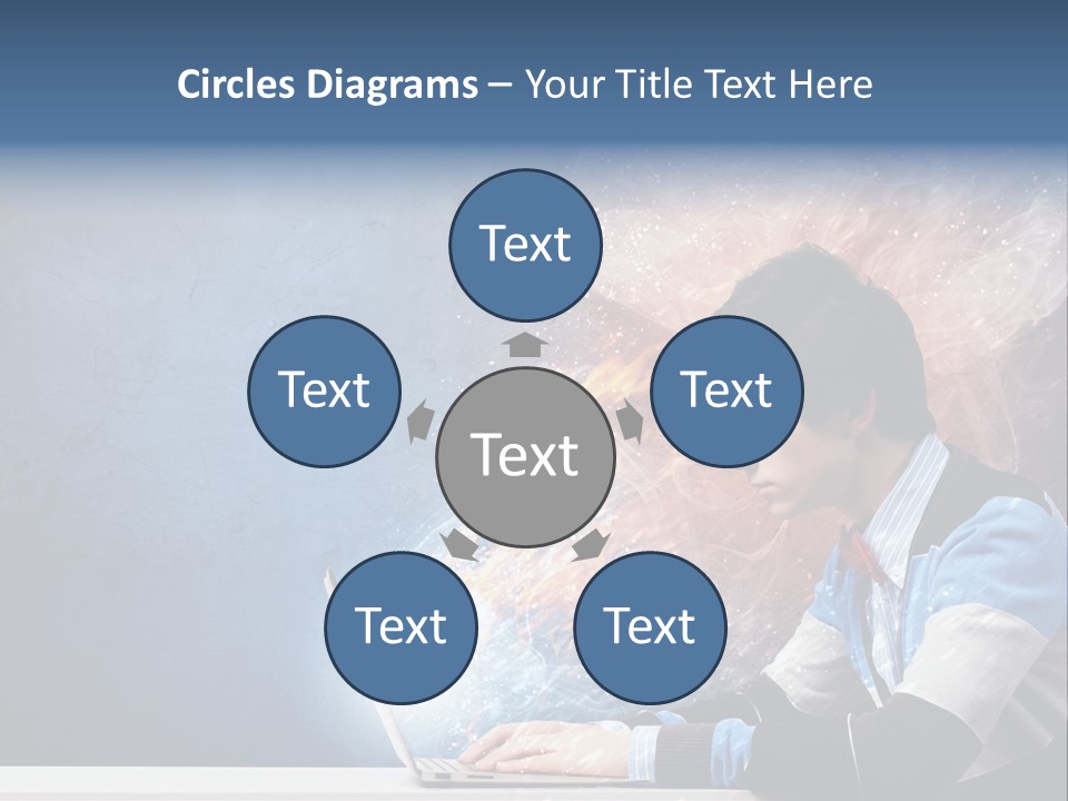 Businessman Light Boy PowerPoint Template