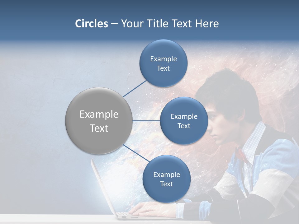 Businessman Light Boy PowerPoint Template