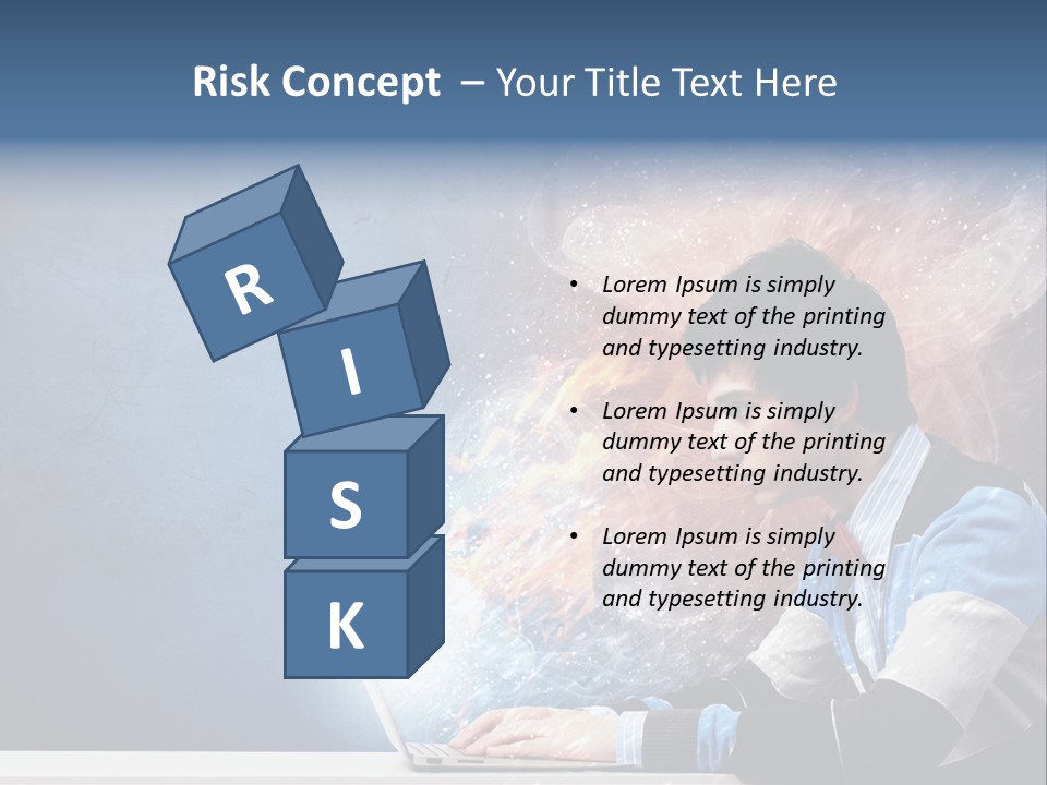 Businessman Light Boy PowerPoint Template