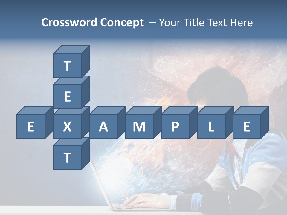 Businessman Light Boy PowerPoint Template