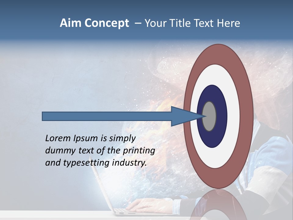 Businessman Light Boy PowerPoint Template