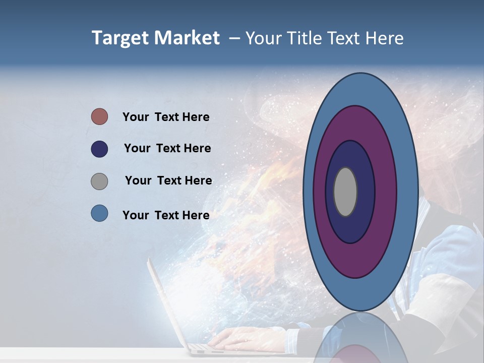 Businessman Light Boy PowerPoint Template