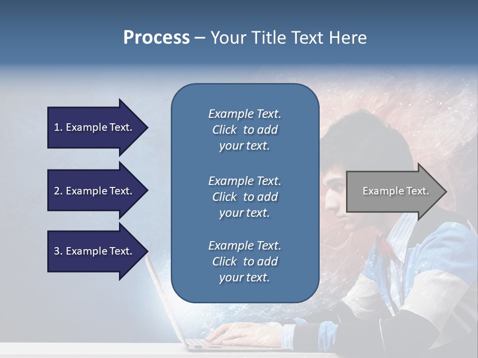 Businessman Light Boy PowerPoint Template