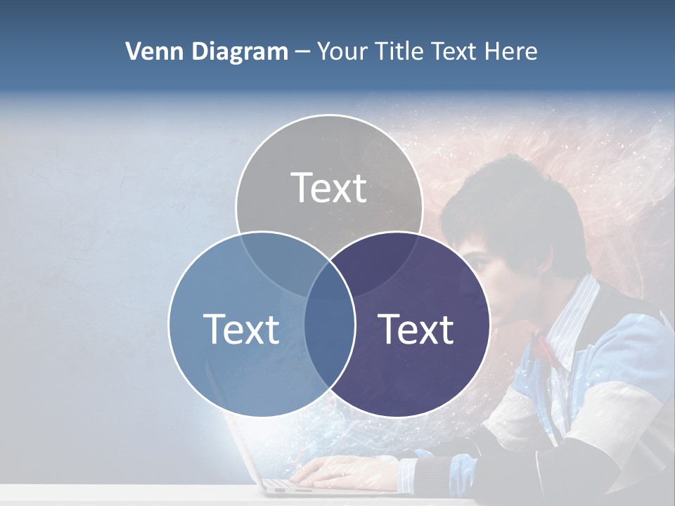 Businessman Light Boy PowerPoint Template