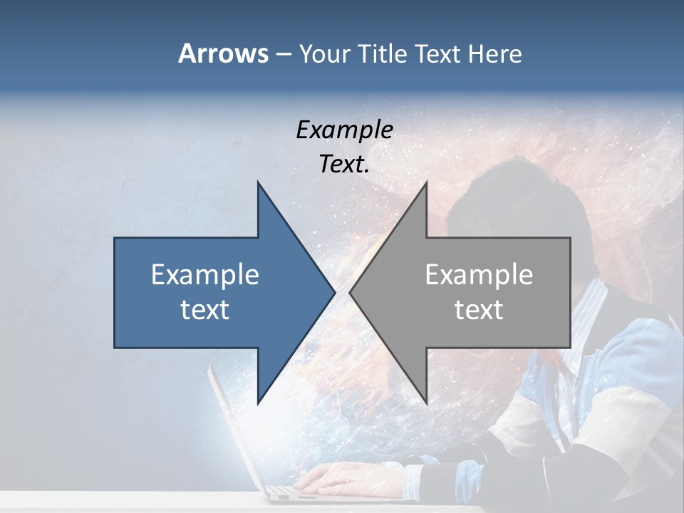 Businessman Light Boy PowerPoint Template