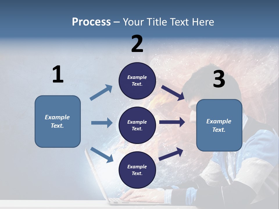 Businessman Light Boy PowerPoint Template