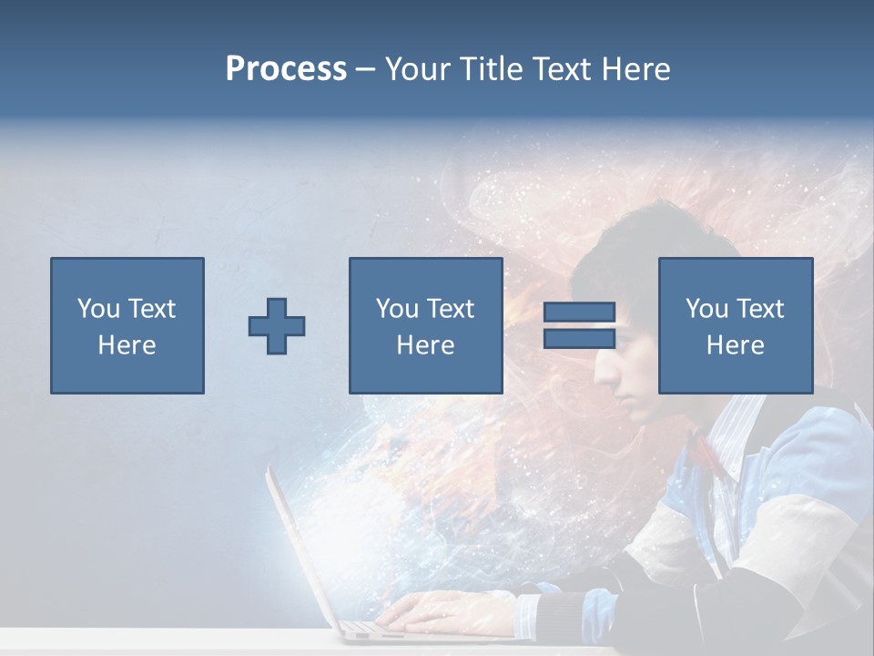 Businessman Light Boy PowerPoint Template
