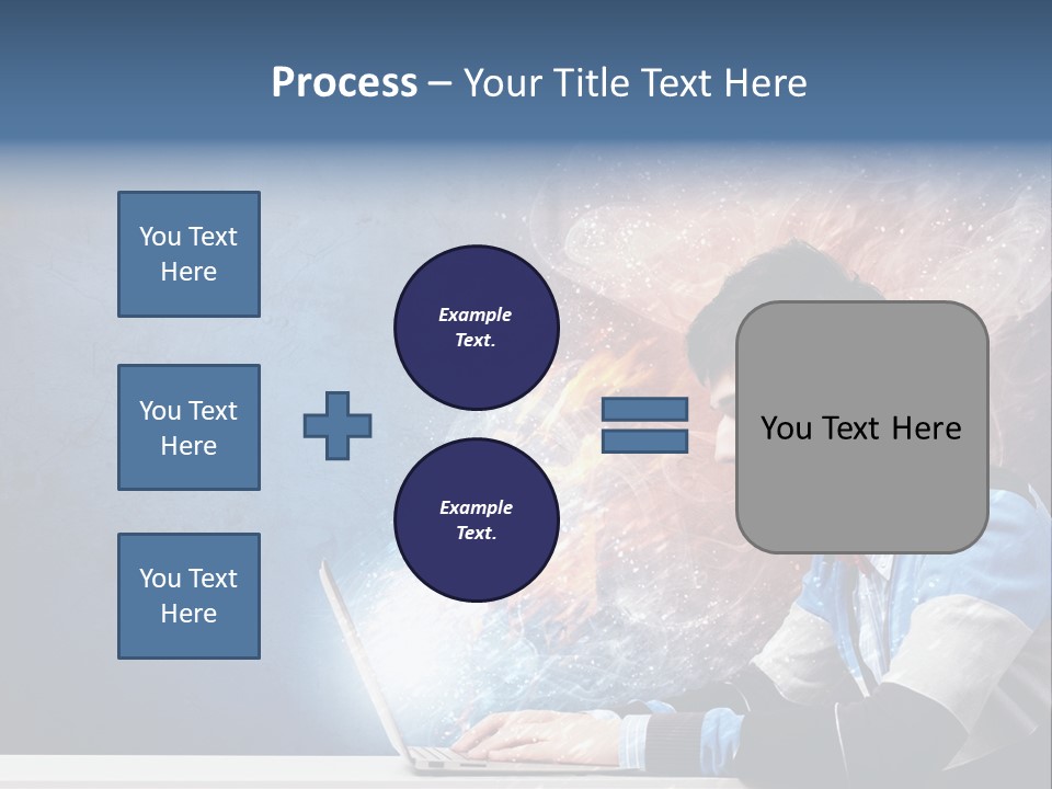 Businessman Light Boy PowerPoint Template