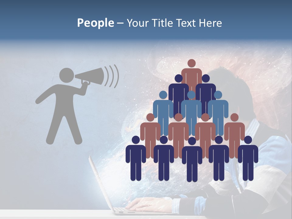 Businessman Light Boy PowerPoint Template