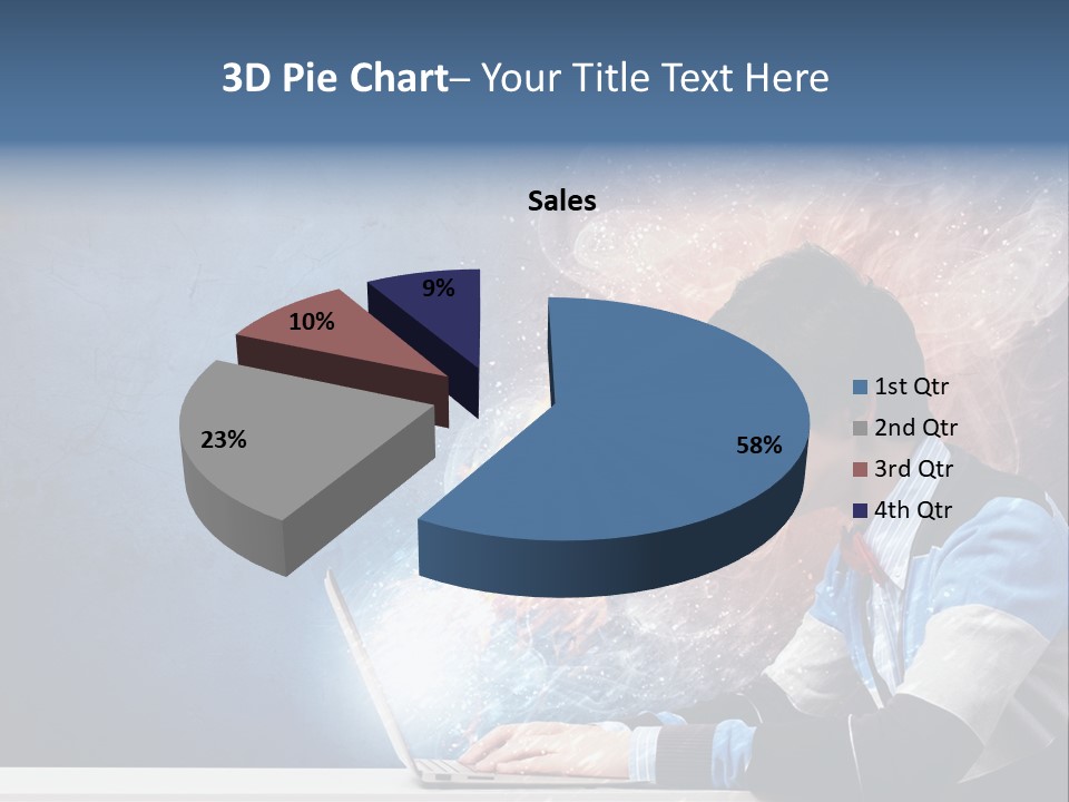Businessman Light Boy PowerPoint Template