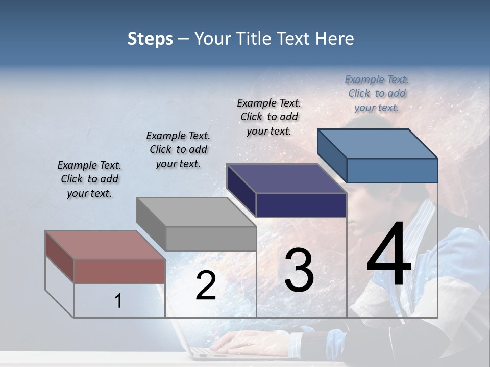 Businessman Light Boy PowerPoint Template