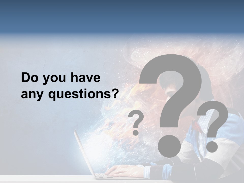 Businessman Light Boy PowerPoint Template