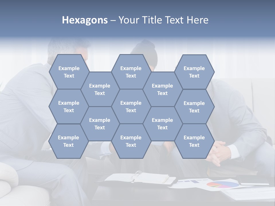 Happy Businessman Workplace PowerPoint Template