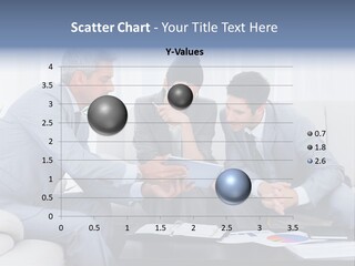 Happy Businessman Workplace PowerPoint Template