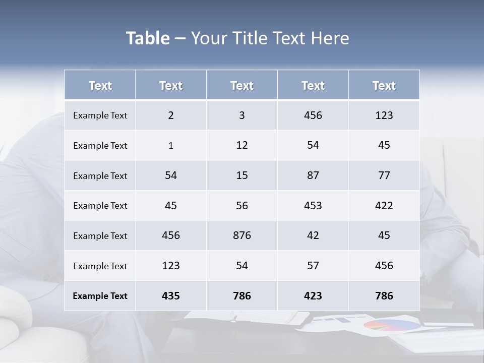 Happy Businessman Workplace PowerPoint Template
