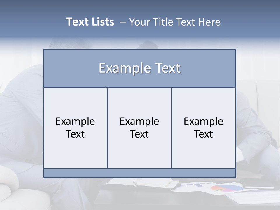 Happy Businessman Workplace PowerPoint Template