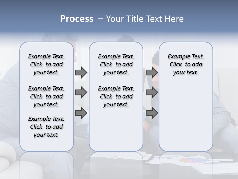 Happy Businessman Workplace PowerPoint Template