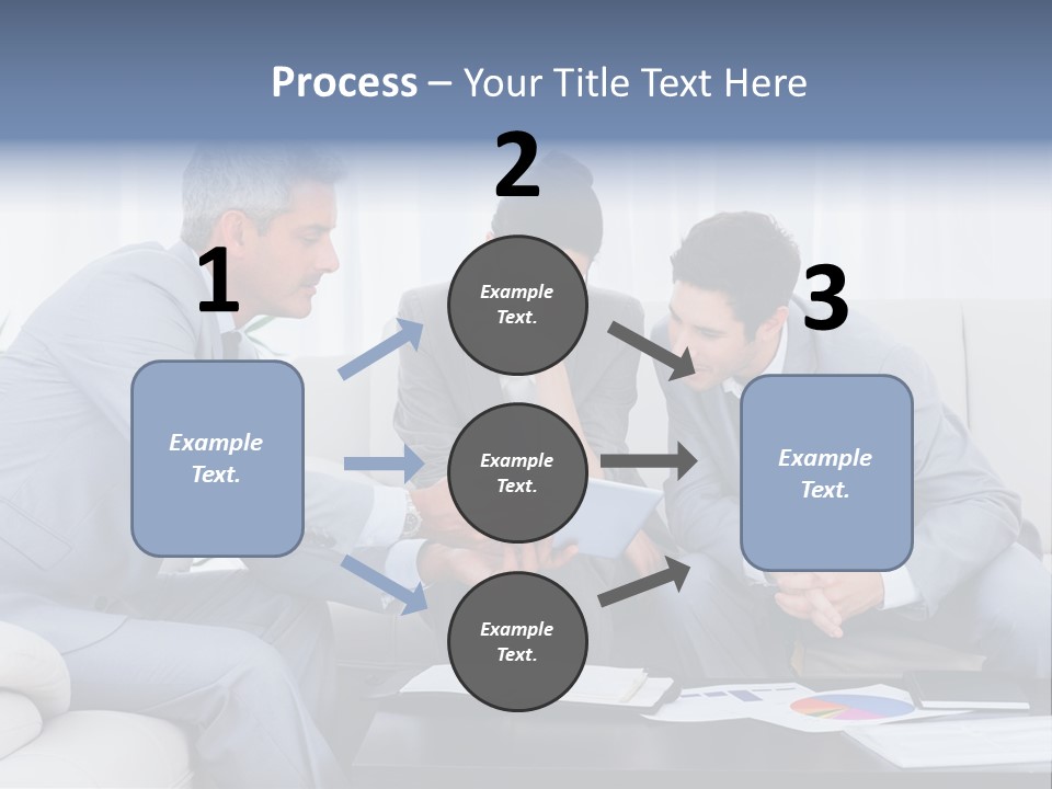 Happy Businessman Workplace PowerPoint Template