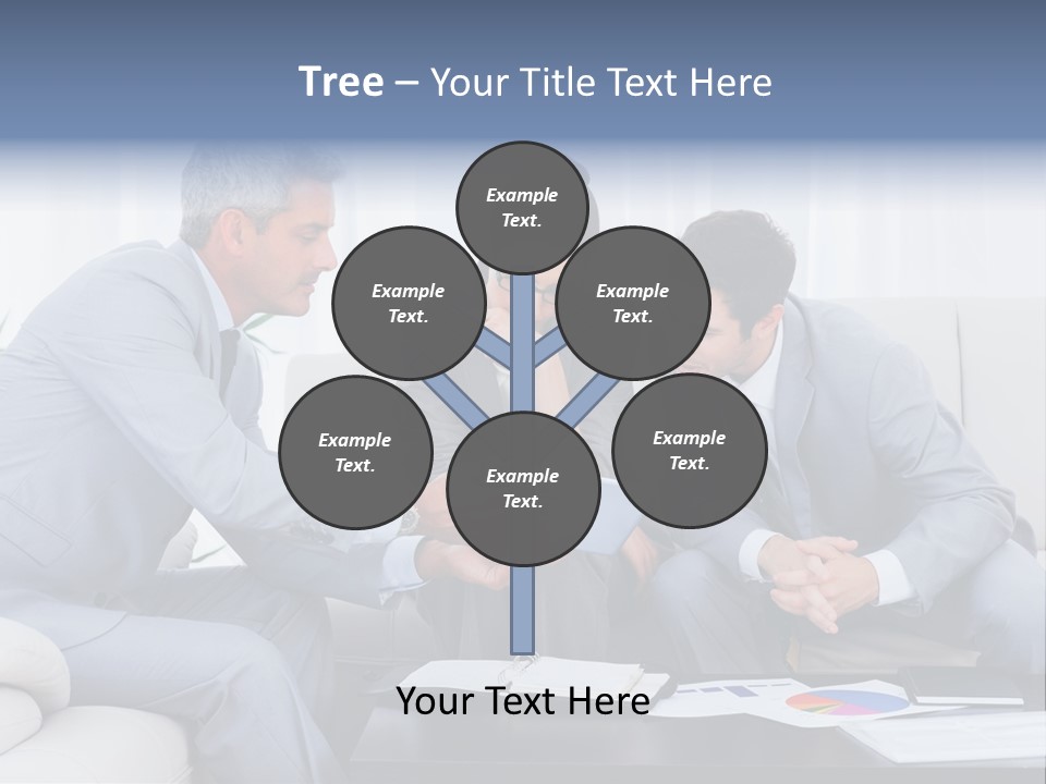 Happy Businessman Workplace PowerPoint Template