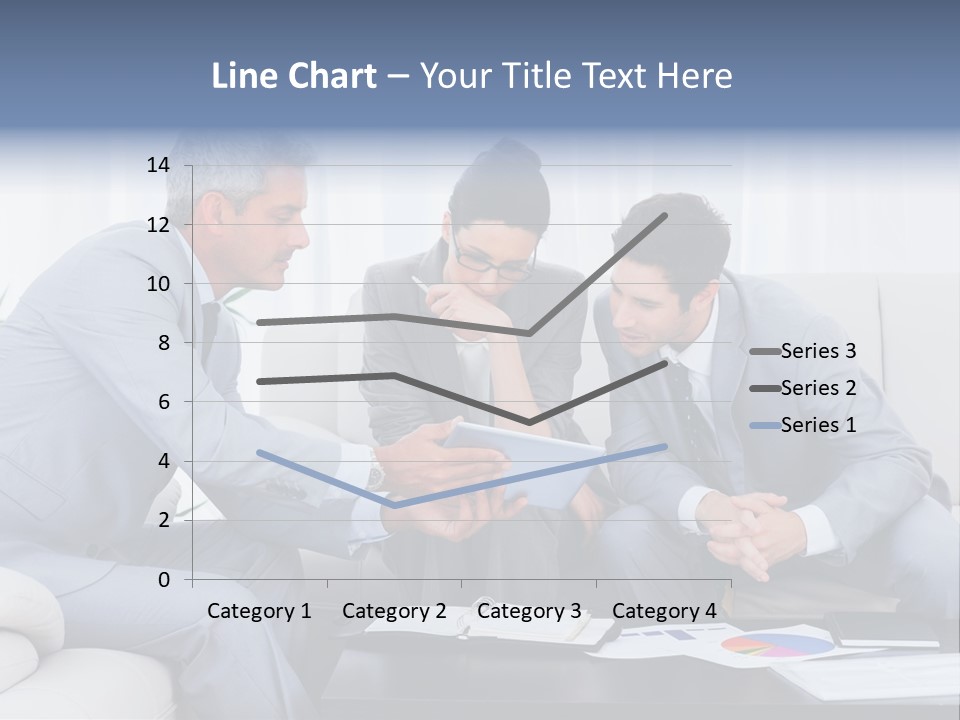 Happy Businessman Workplace PowerPoint Template
