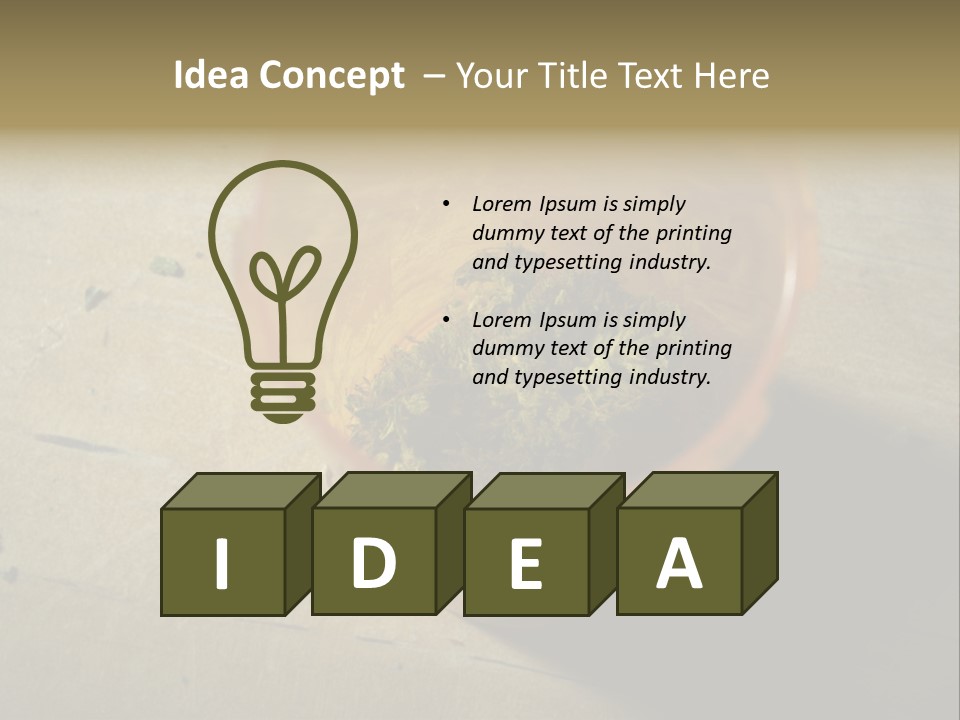 Grass Addictive Illegal PowerPoint Template