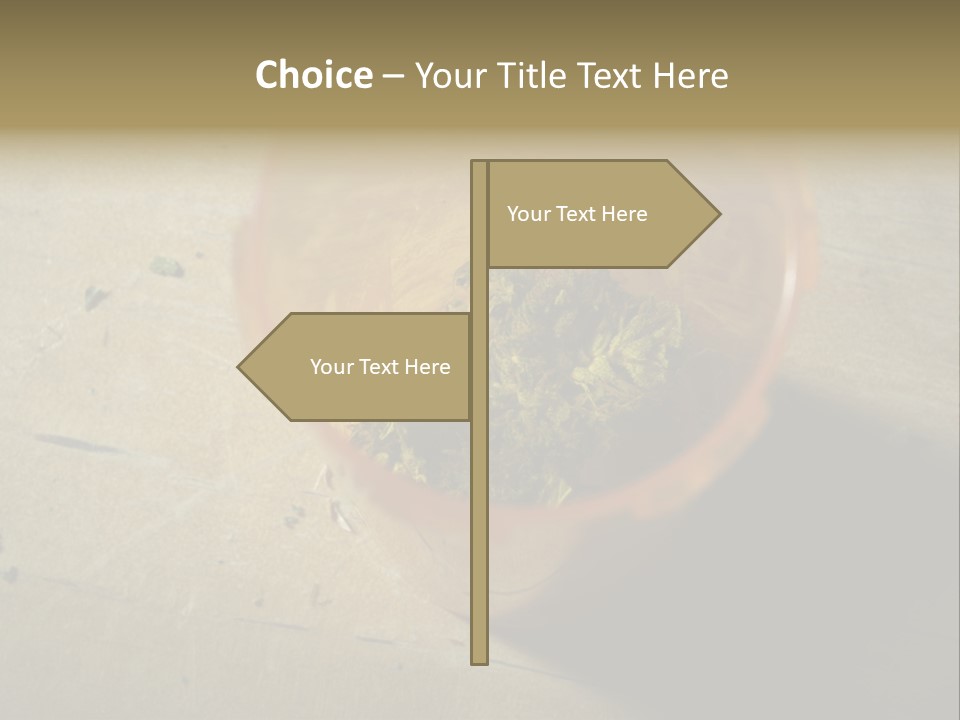 Grass Addictive Illegal PowerPoint Template