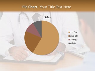 A Doctor Talking To A Patient At A Desk PowerPoint Template