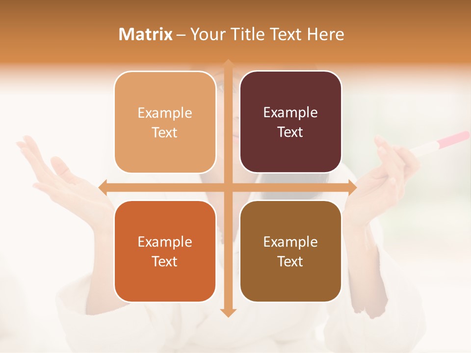 Bright White Girl PowerPoint Template