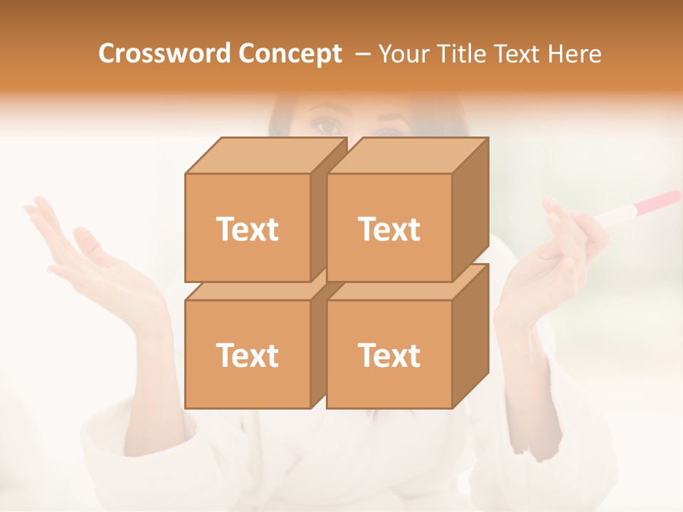 Bright White Girl PowerPoint Template