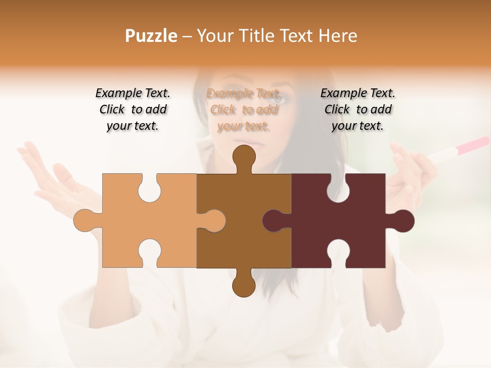 Bright White Girl PowerPoint Template