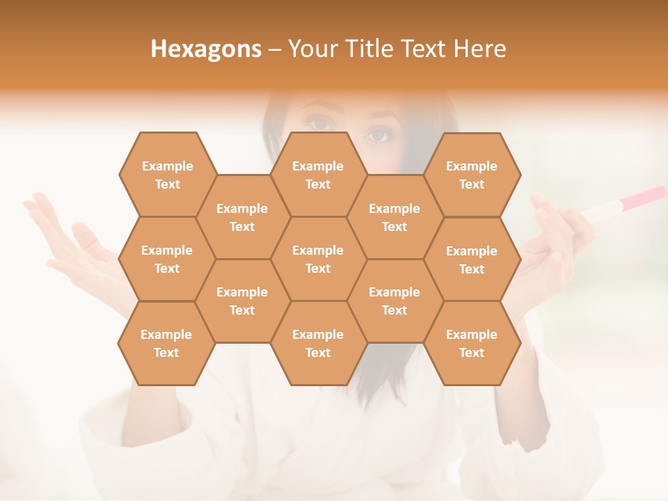 Bright White Girl PowerPoint Template