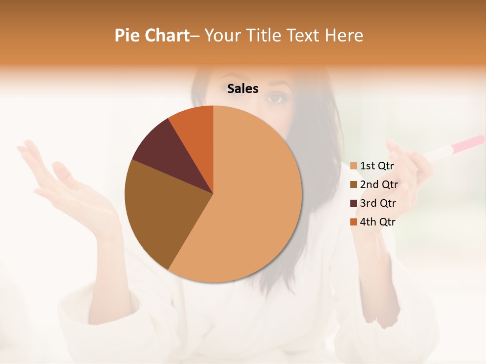 Bright White Girl PowerPoint Template