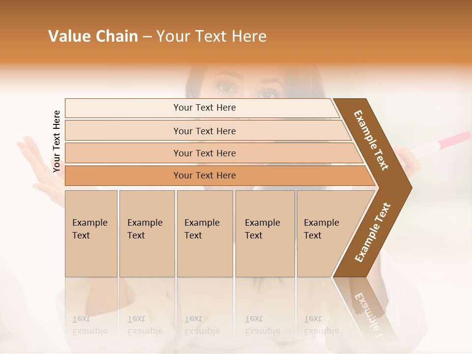 Bright White Girl PowerPoint Template