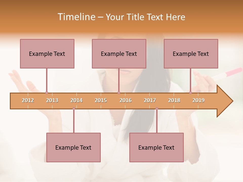 Bright White Girl PowerPoint Template