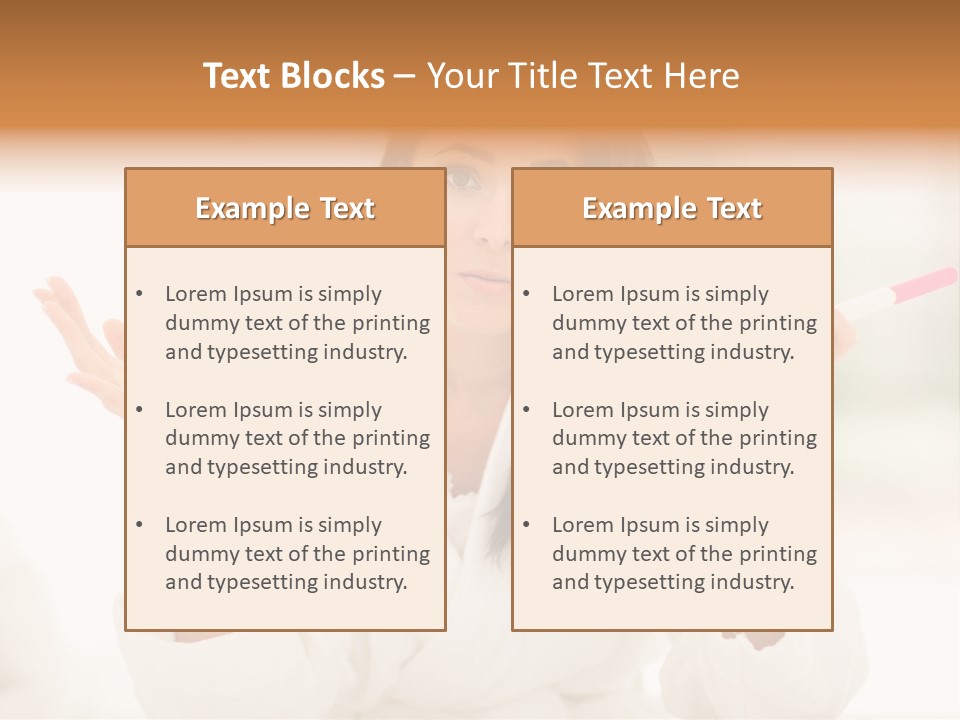 Bright White Girl PowerPoint Template