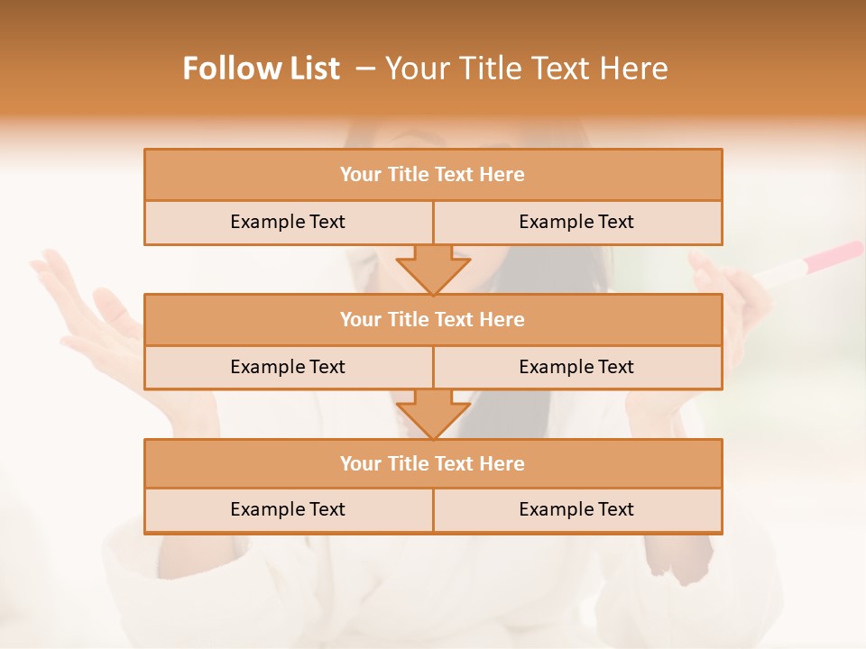 Bright White Girl PowerPoint Template