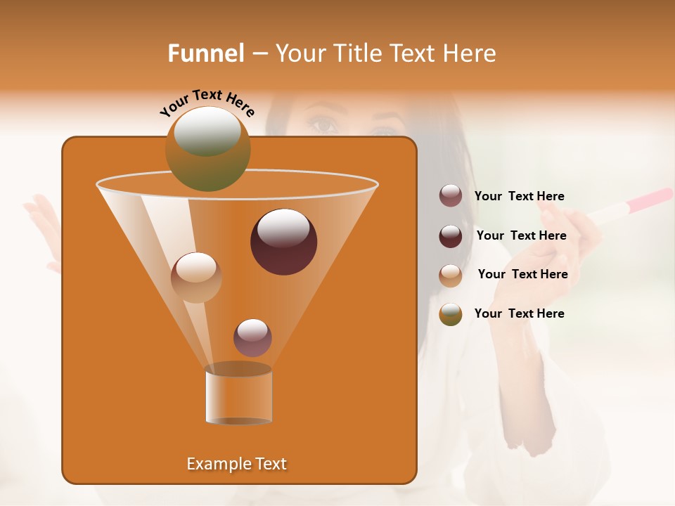 Bright White Girl PowerPoint Template