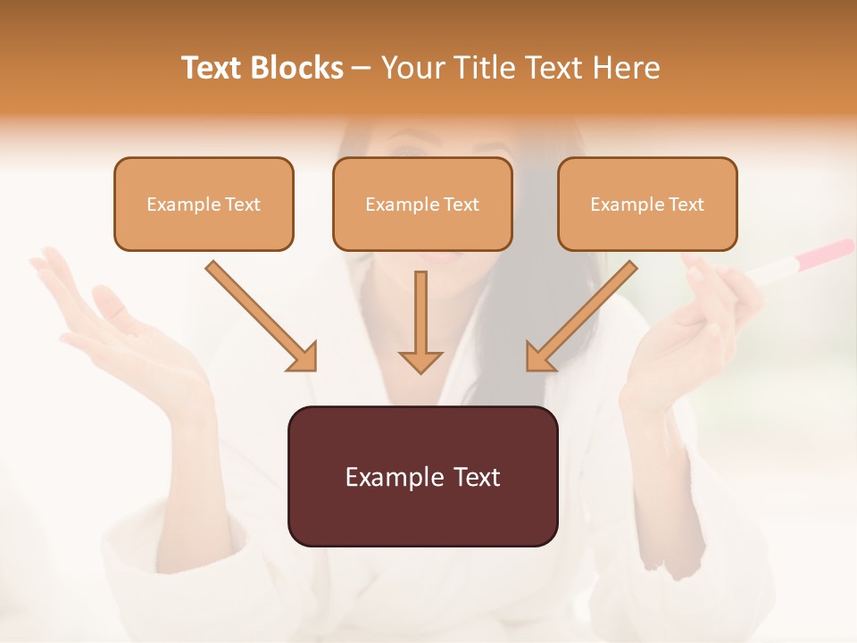 Bright White Girl PowerPoint Template