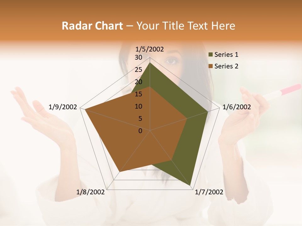 Bright White Girl PowerPoint Template