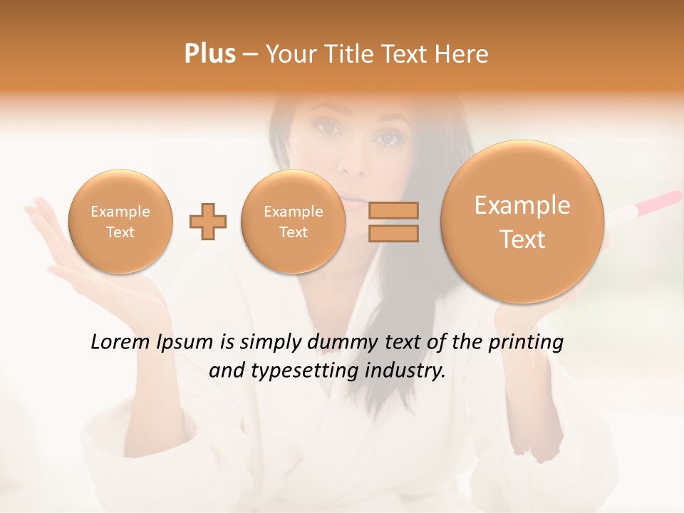 Bright White Girl PowerPoint Template