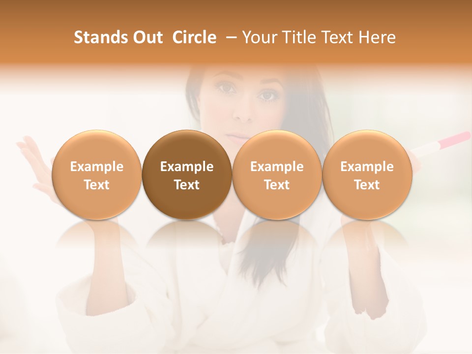 Bright White Girl PowerPoint Template