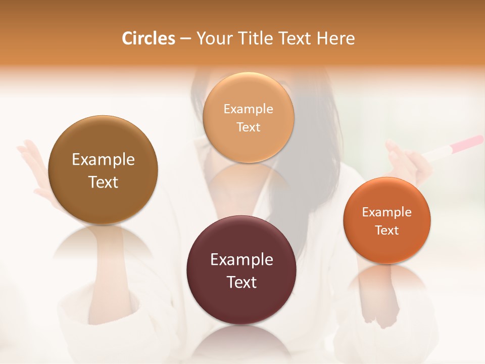 Bright White Girl PowerPoint Template