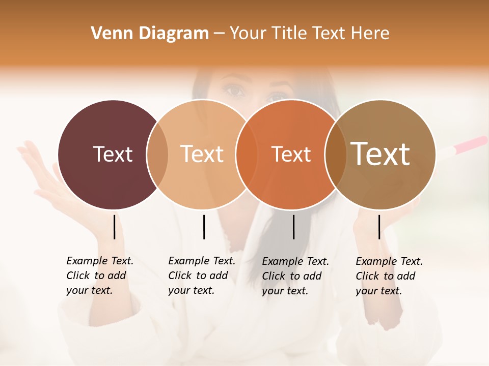 Bright White Girl PowerPoint Template