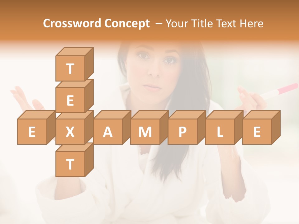 Bright White Girl PowerPoint Template