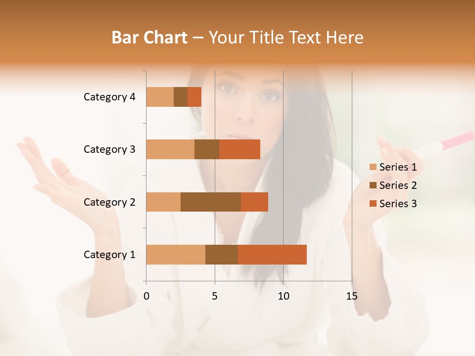 Bright White Girl PowerPoint Template