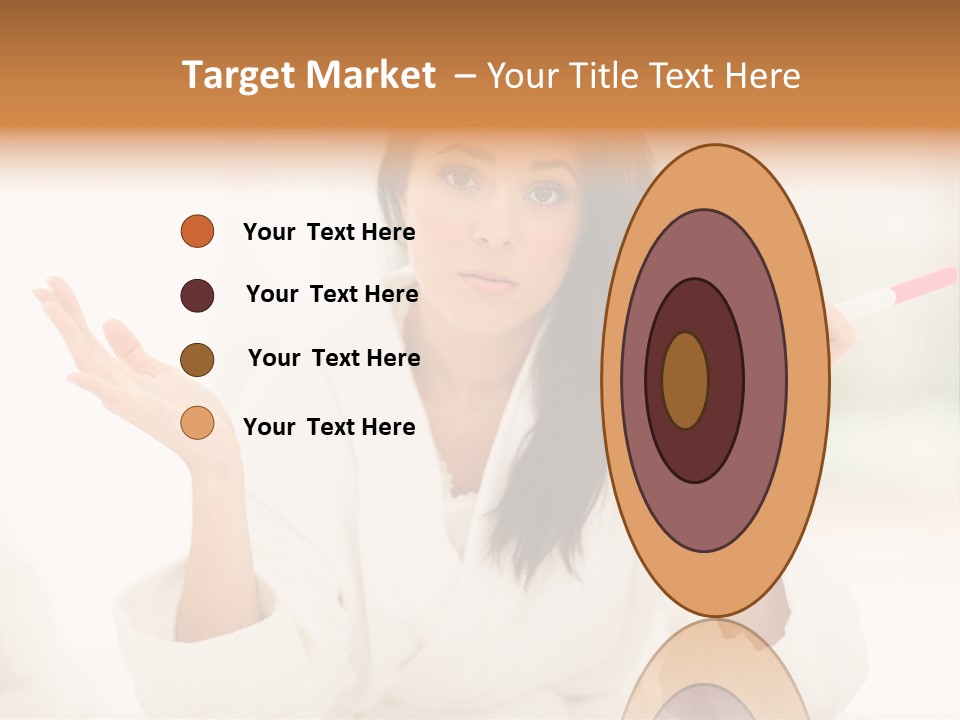 Bright White Girl PowerPoint Template