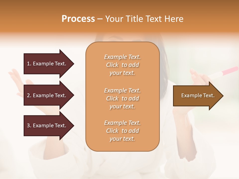 Bright White Girl PowerPoint Template