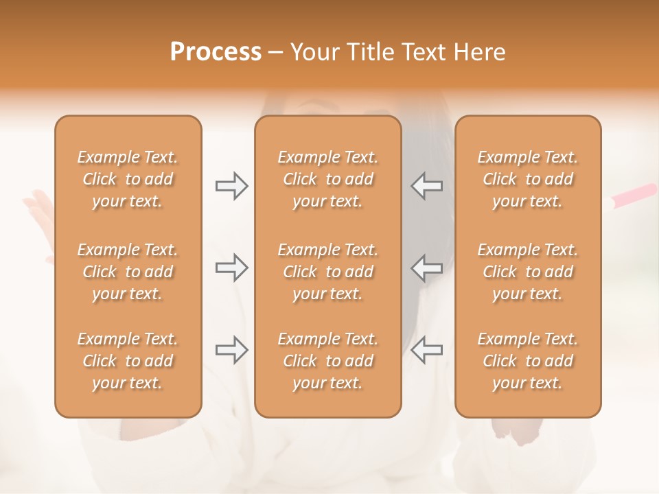 Bright White Girl PowerPoint Template