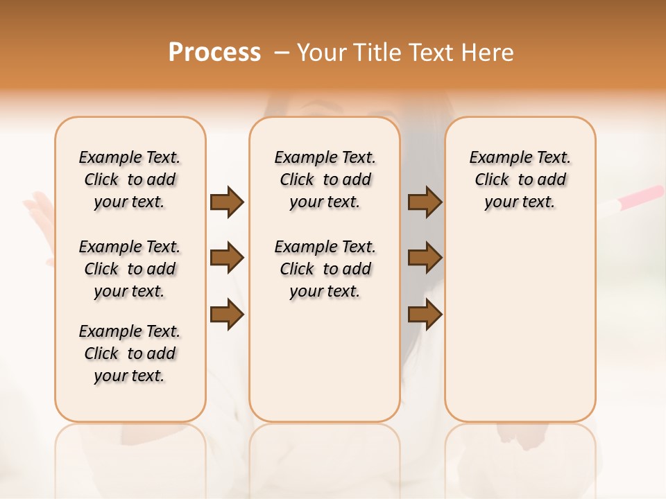 Bright White Girl PowerPoint Template