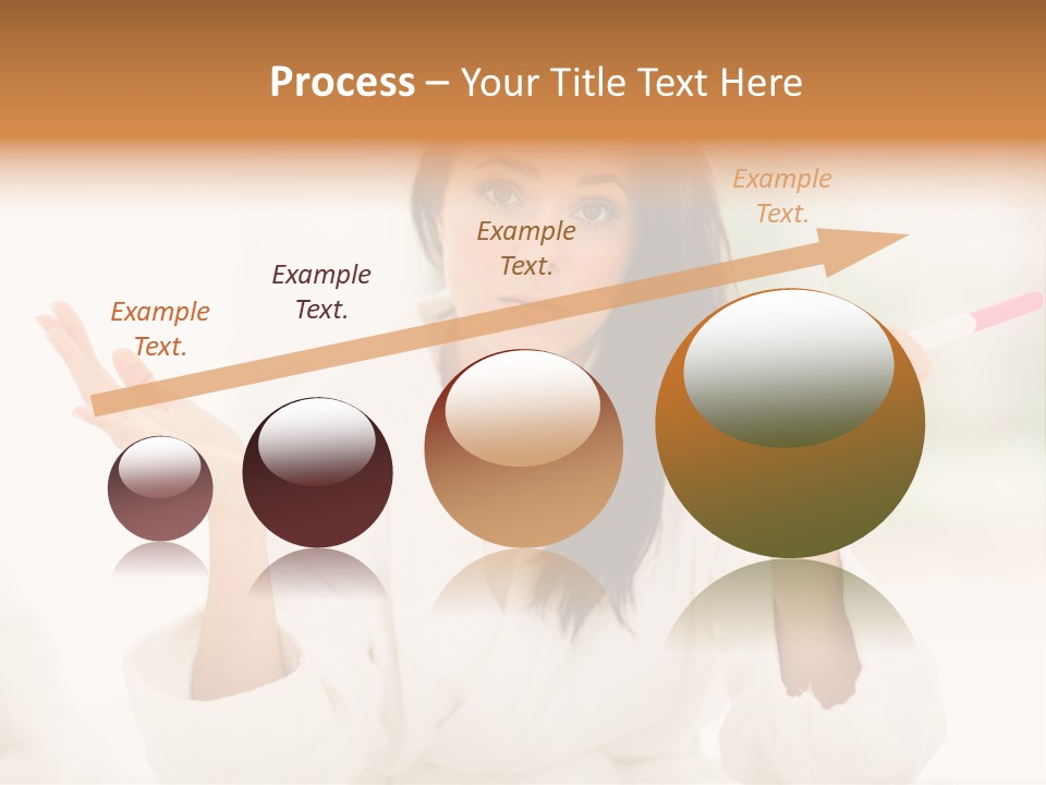 Bright White Girl PowerPoint Template